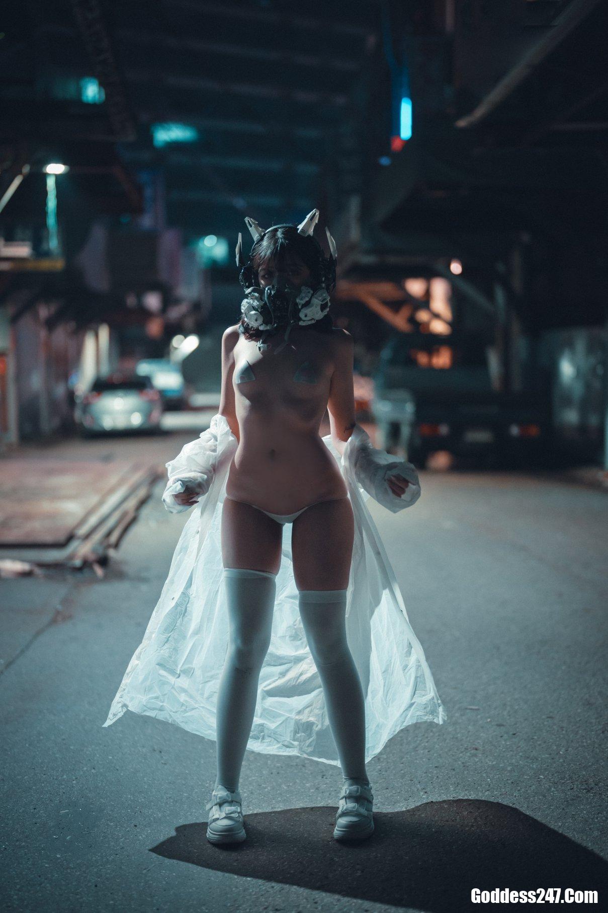 DJAWA Sonson (손손) Vagabundo de la Noche (Masked-girl in raincoat) 22