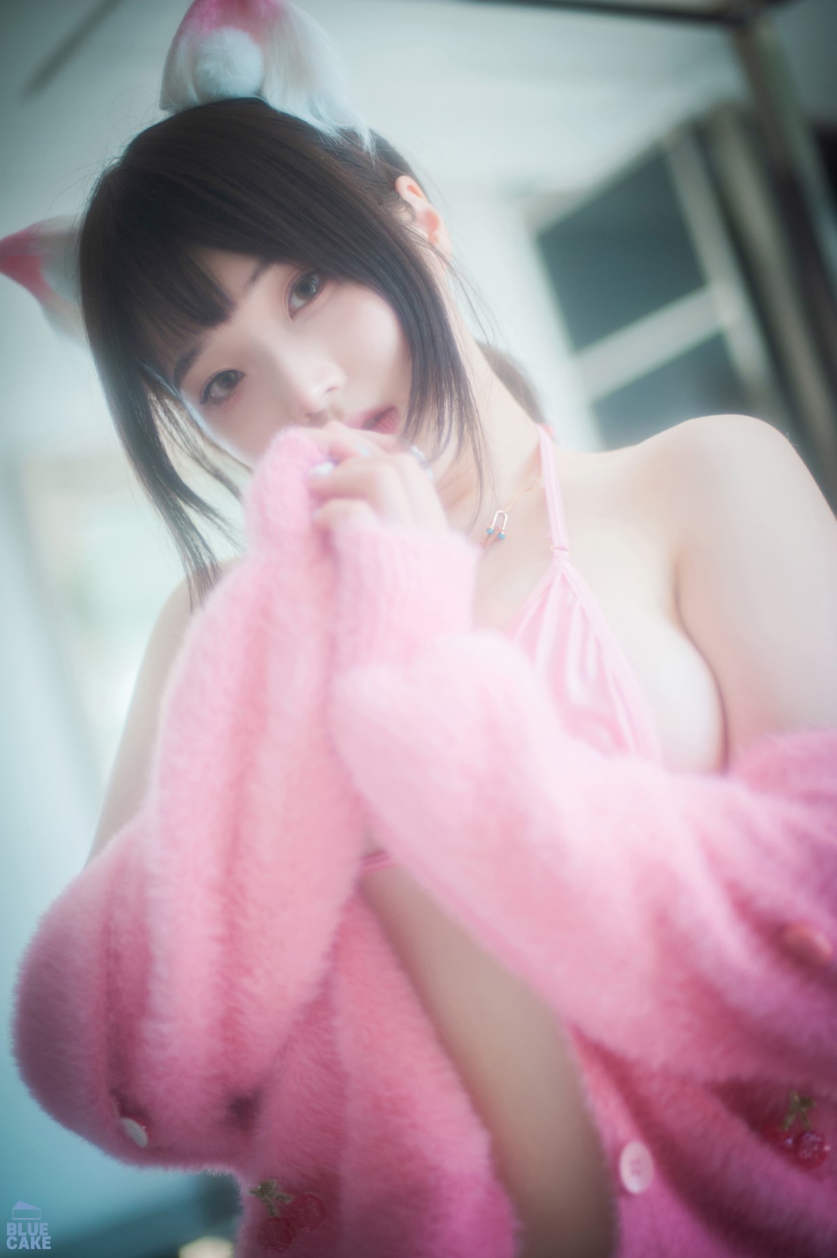 BLUECAKE Bambi 밤비 Naughty Cats Pink And Mint RED A 0062 6628437757.jpg